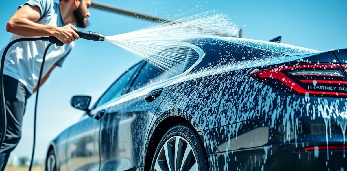 Professional mobile car wash service