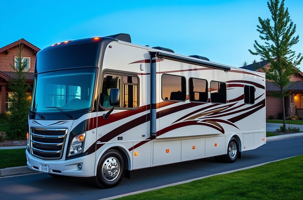 Premium RV with professional ceramic coating in Floating Feather Eagle neighborhood