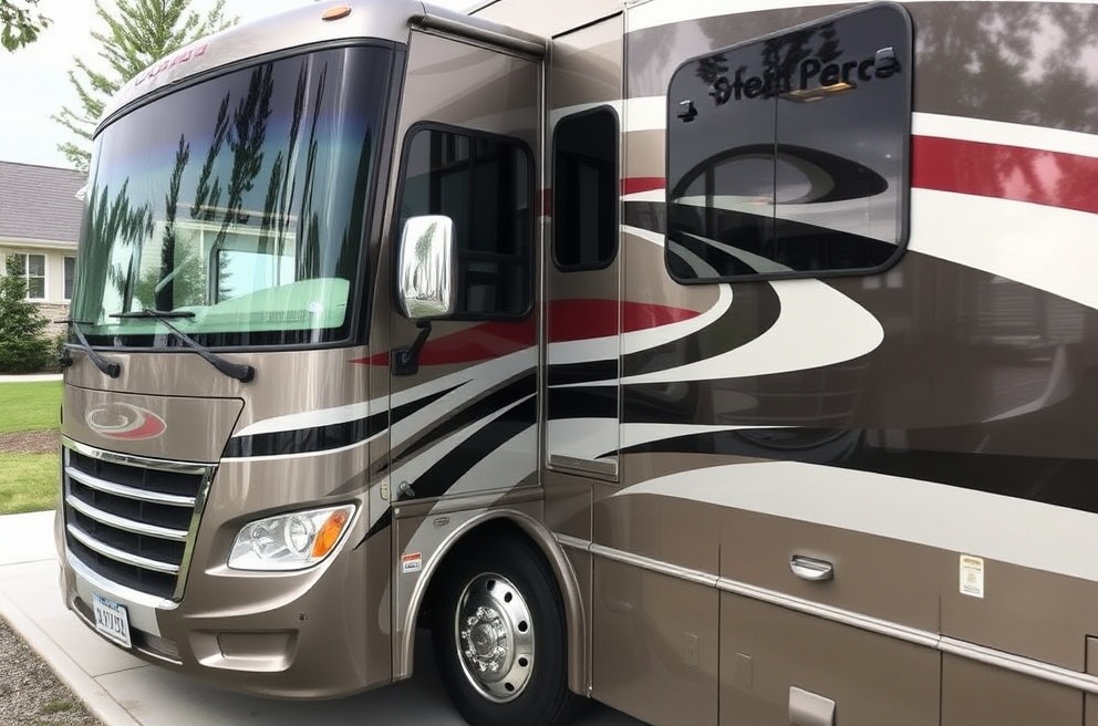 Professional mobile RV detailing service near Highway 16 Eagle with gleaming finish