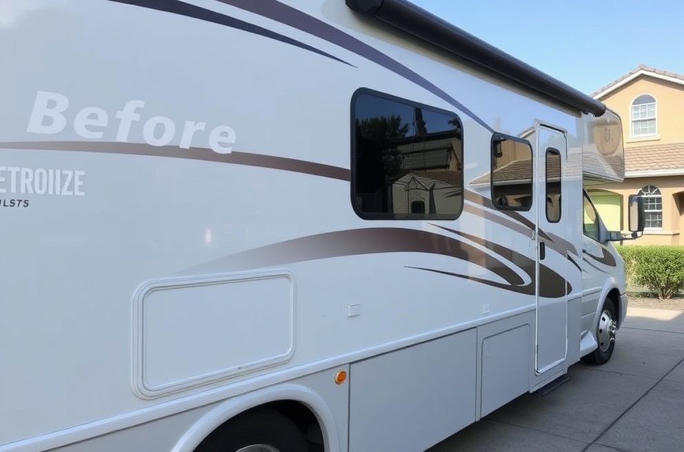 Professional RV with ceramic coating in Eagle Road corridor neighborhood
