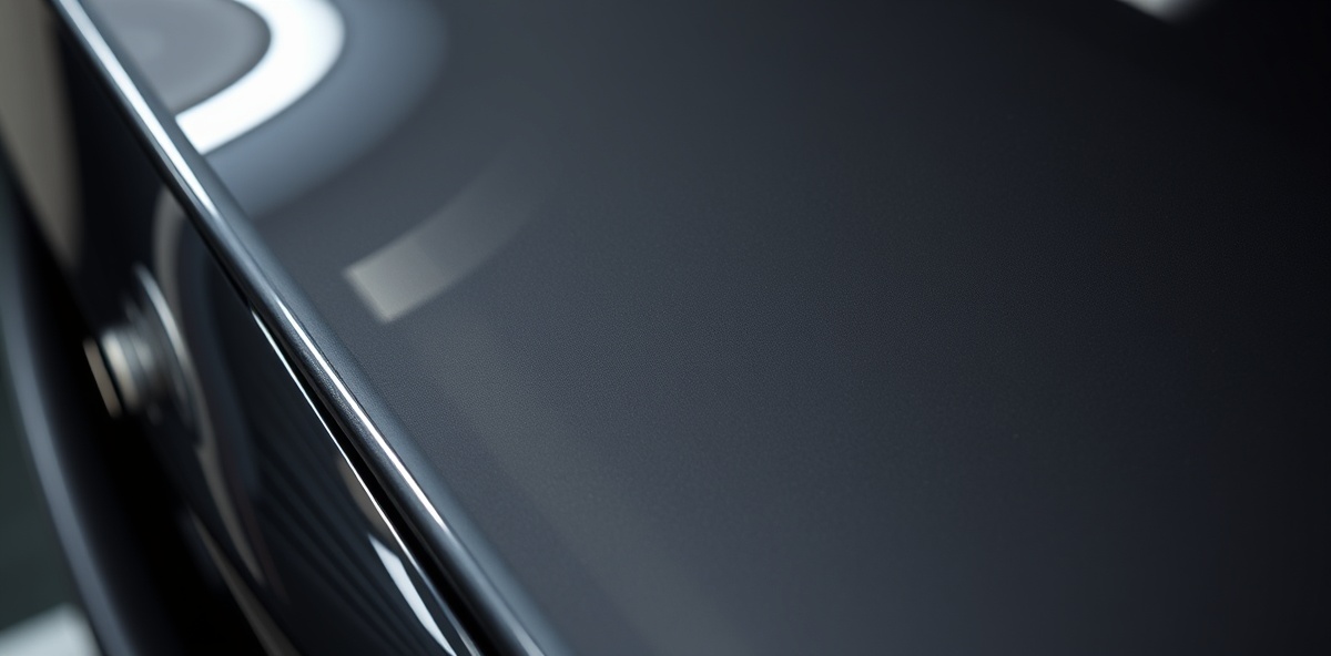 9H ceramic coating showing mirror-like automotive paint surface with perfect gloss