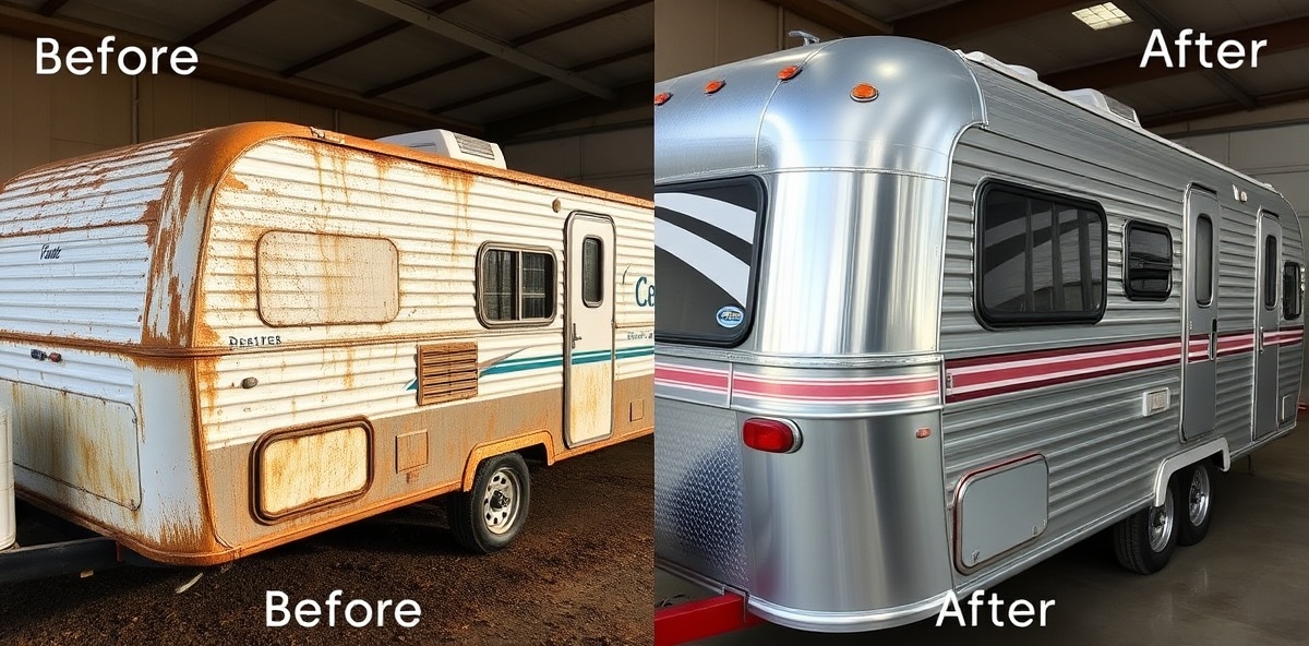RV Oxidation Before and After Restoration