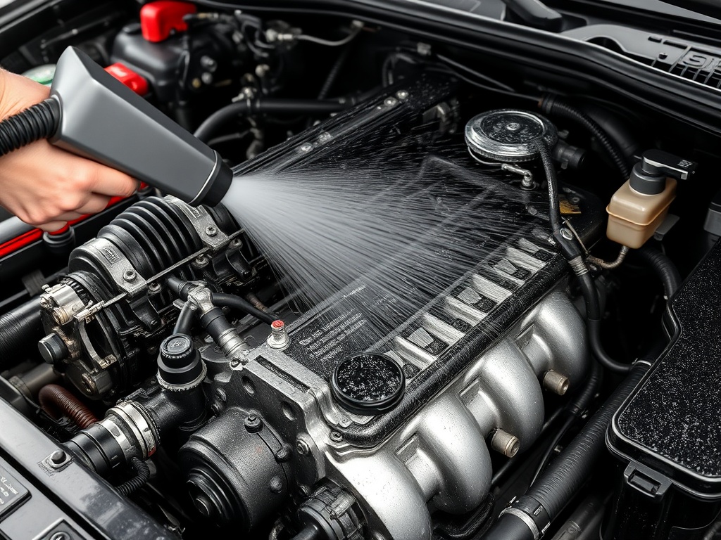 Professional engine bay cleaning and iron decontamination service