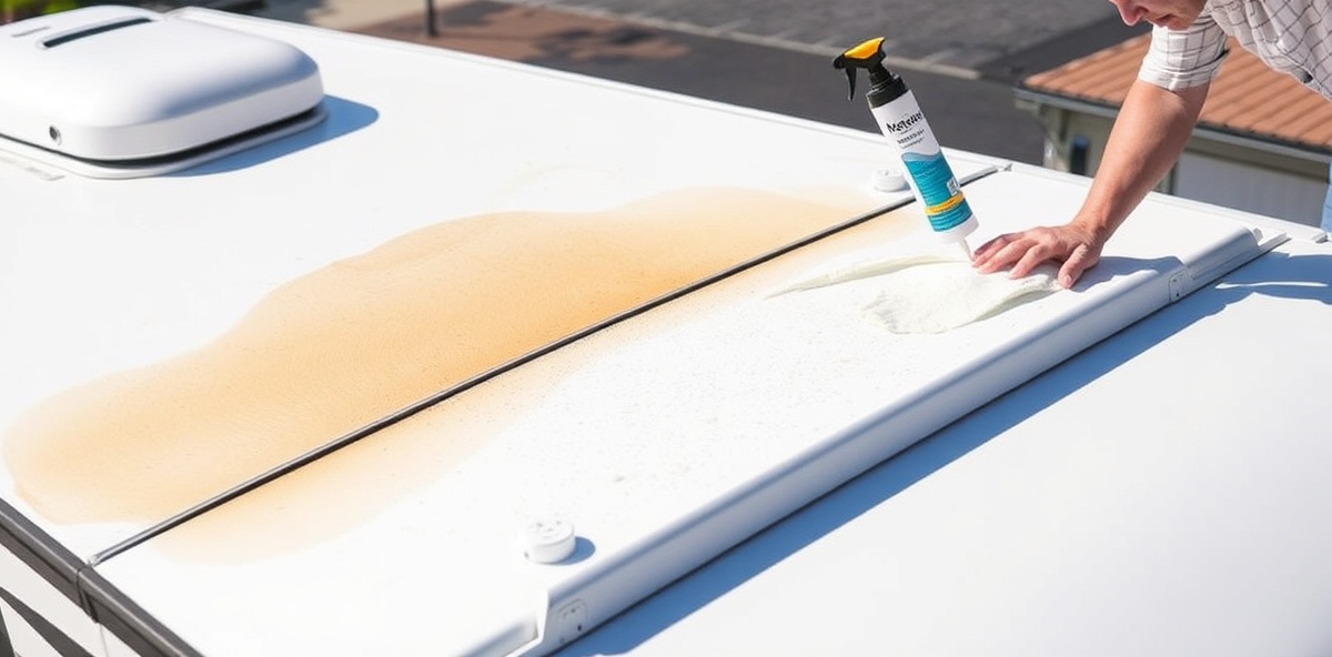 Professional Keystone RV roof cleaning and UV protection service
