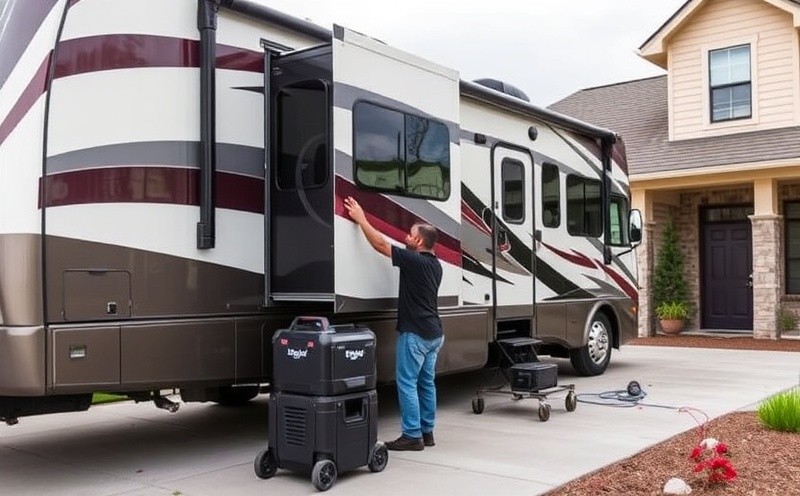 Professional mobile RV detailing service at a beautiful Eagle Idaho home in a premium neighborhood