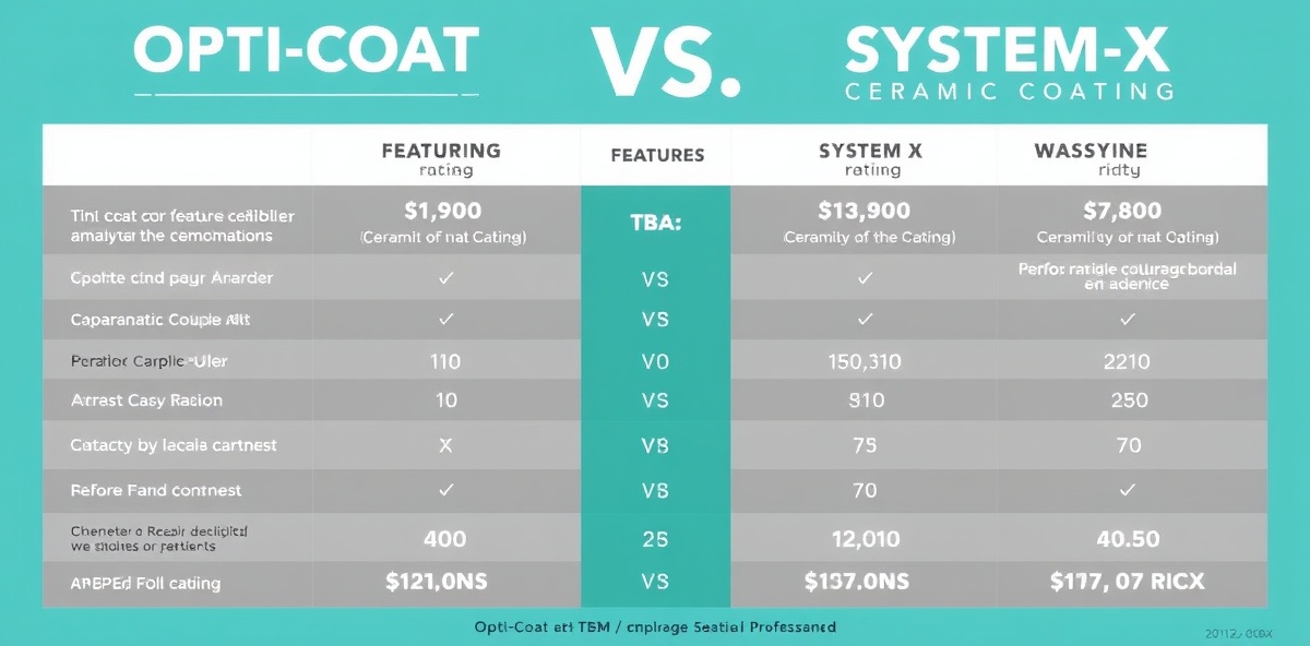 Opti-Coat vs System X ceramic coating comparison