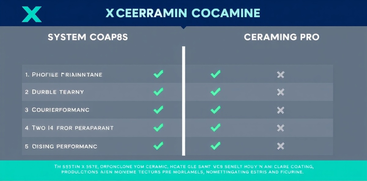 Ceramic Pro vs System X comparison infographic