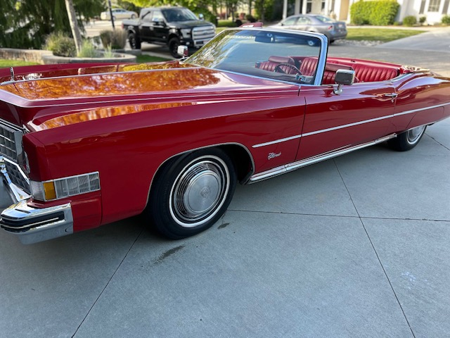 Red Cadillac DeVille in Meridian gets the Eagle Star Detail treatment