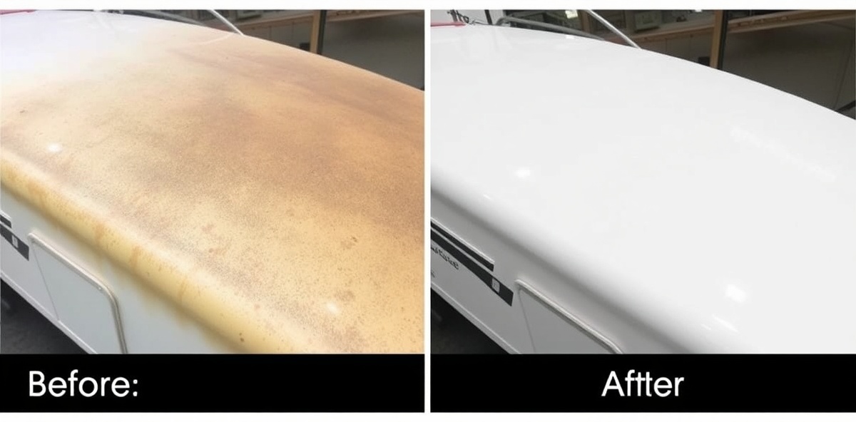 Jayco oxidation removal and fiberglass restoration in Eagle Idaho