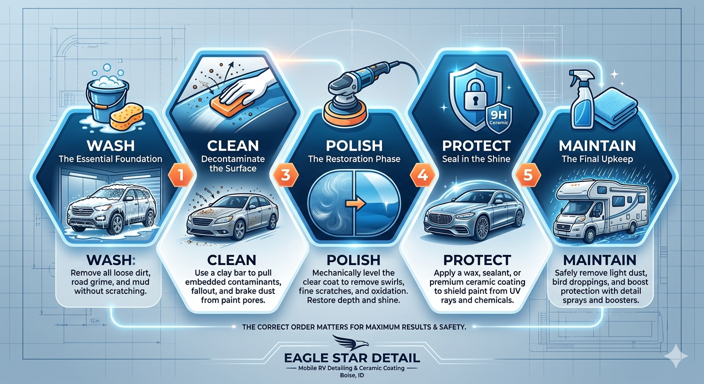 5-Step Appearance Care Process Infographic