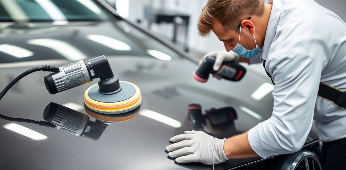 Expert auto detailing with professional paint correction