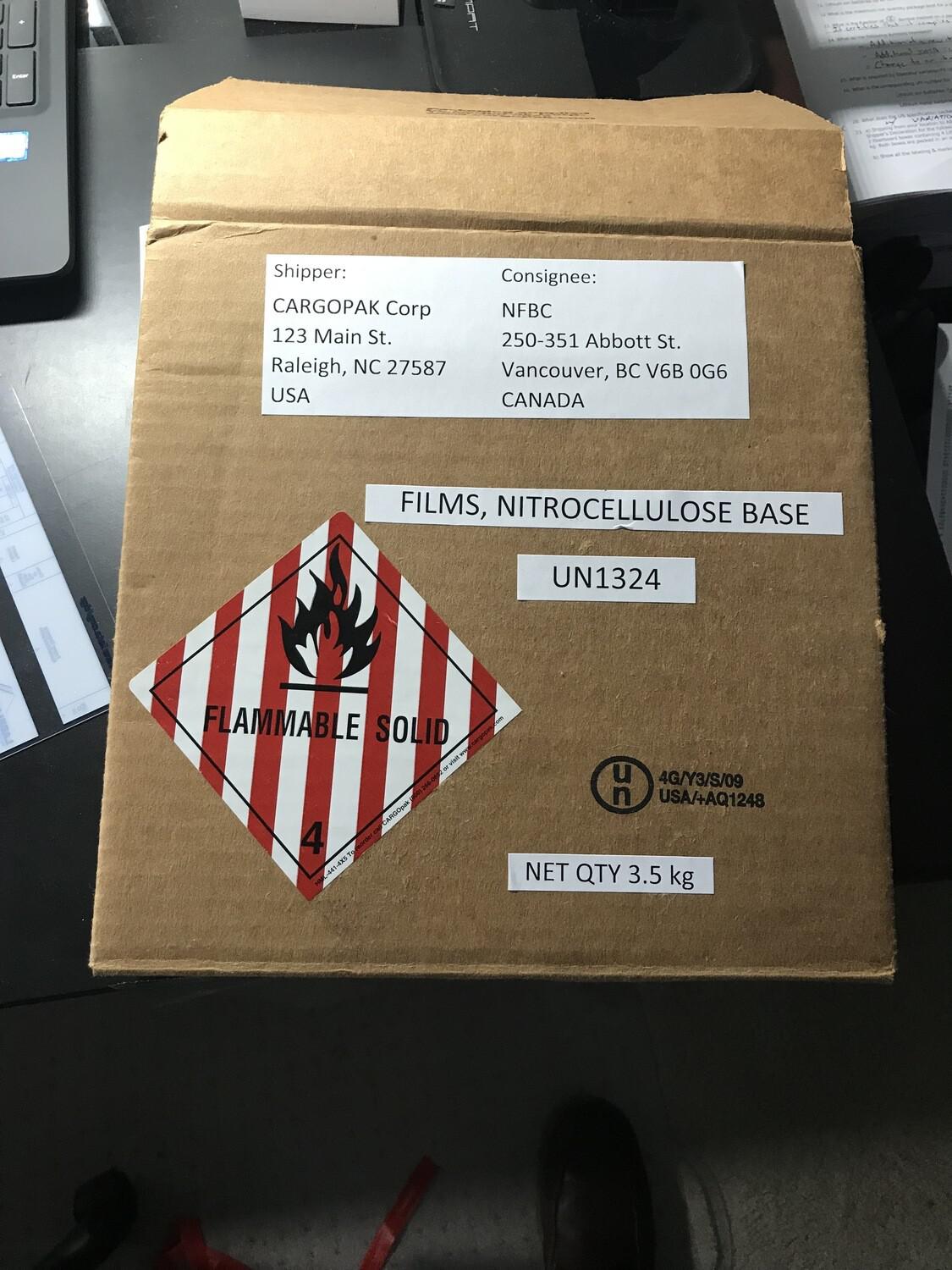 Nitrate Film Shipping