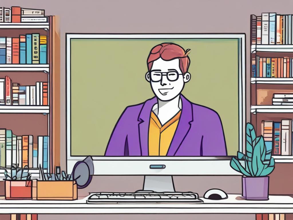 Create a high-quality illustration depicting a fullstack application developed using .NET and Blazor. The image should showcase a single developer working on the application, with a modern computer setup displaying code on the screen. The background should be a sleek and contemporary workspace, emphasizing technology and innovation. The color scheme should align with the primary color rgb(4, 128, 50), featuring dynamic and vividly colored comic drawing style elements. The composition should be clear and foc