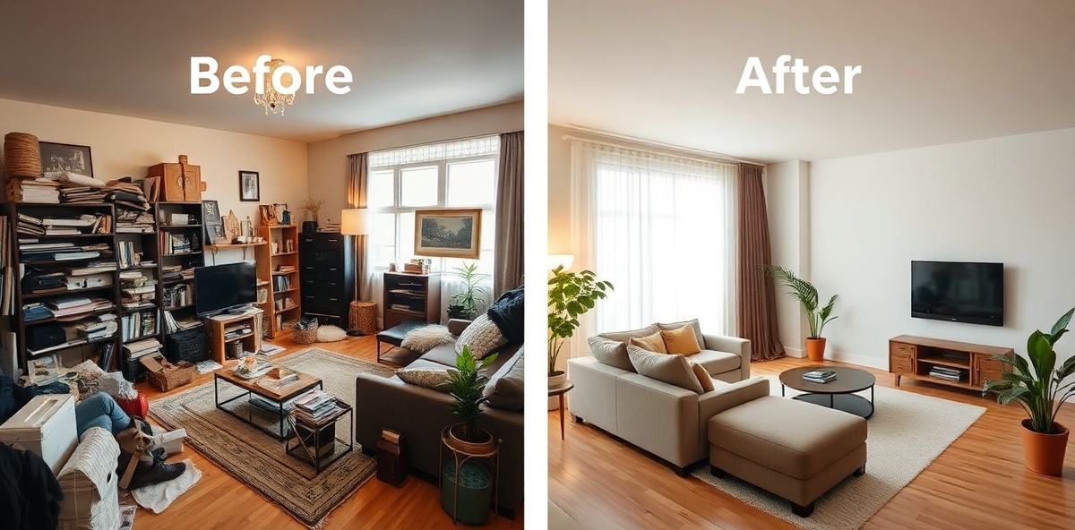 Before and after house clearance