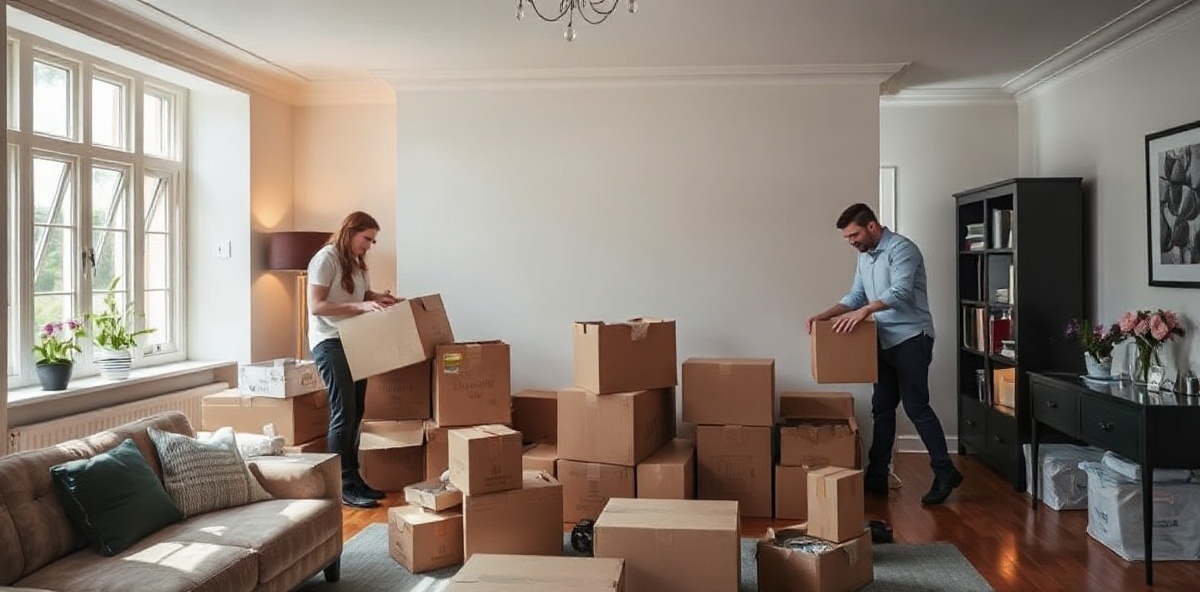Professional house clearance team handling items with care