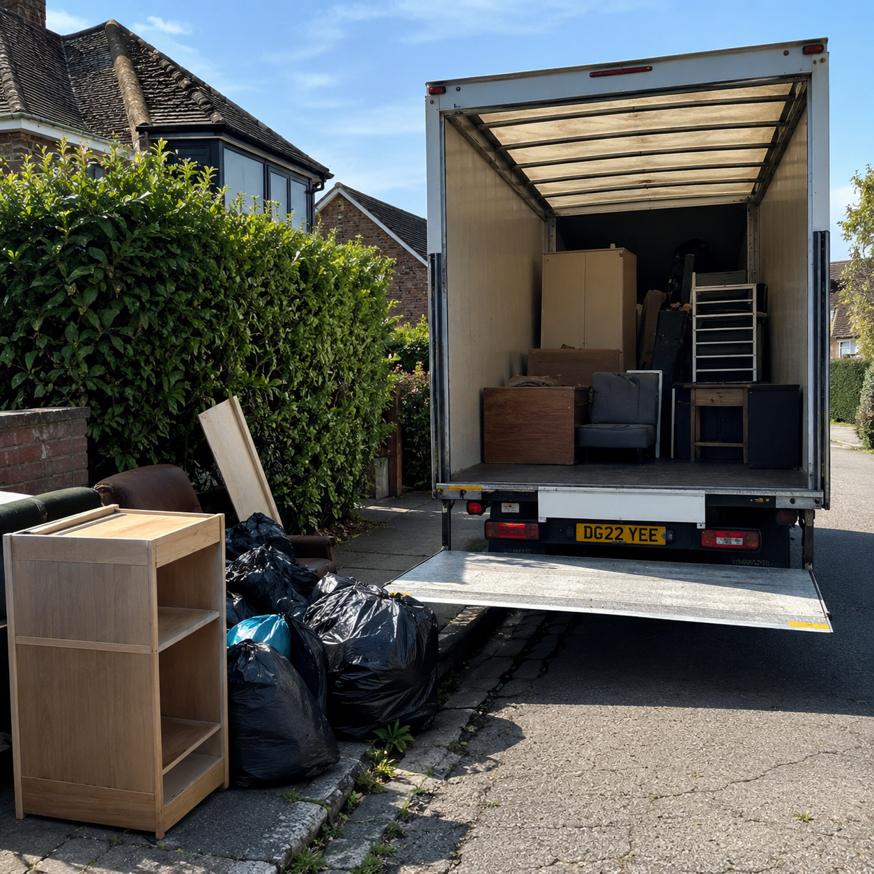 Professional house clearance team handling items with care and respect