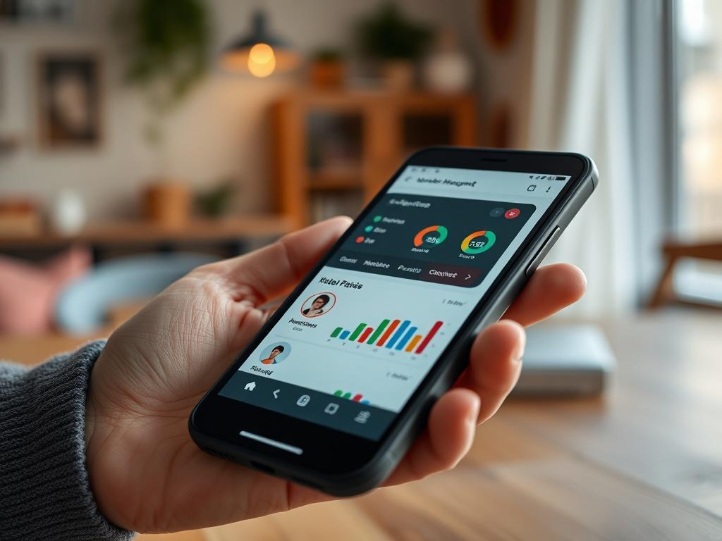 A close up image of a smartphone displaying a member