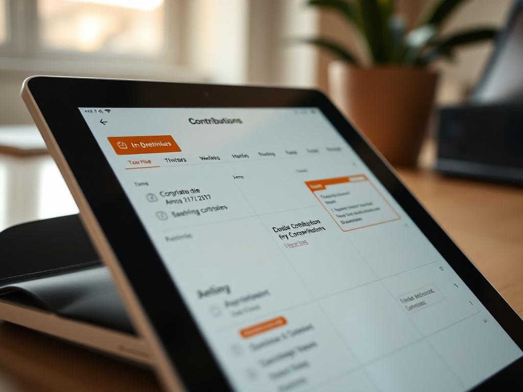 A close up shot of a calendar app on a