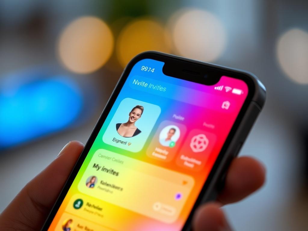 A close up shot of a smartphone displaying a user