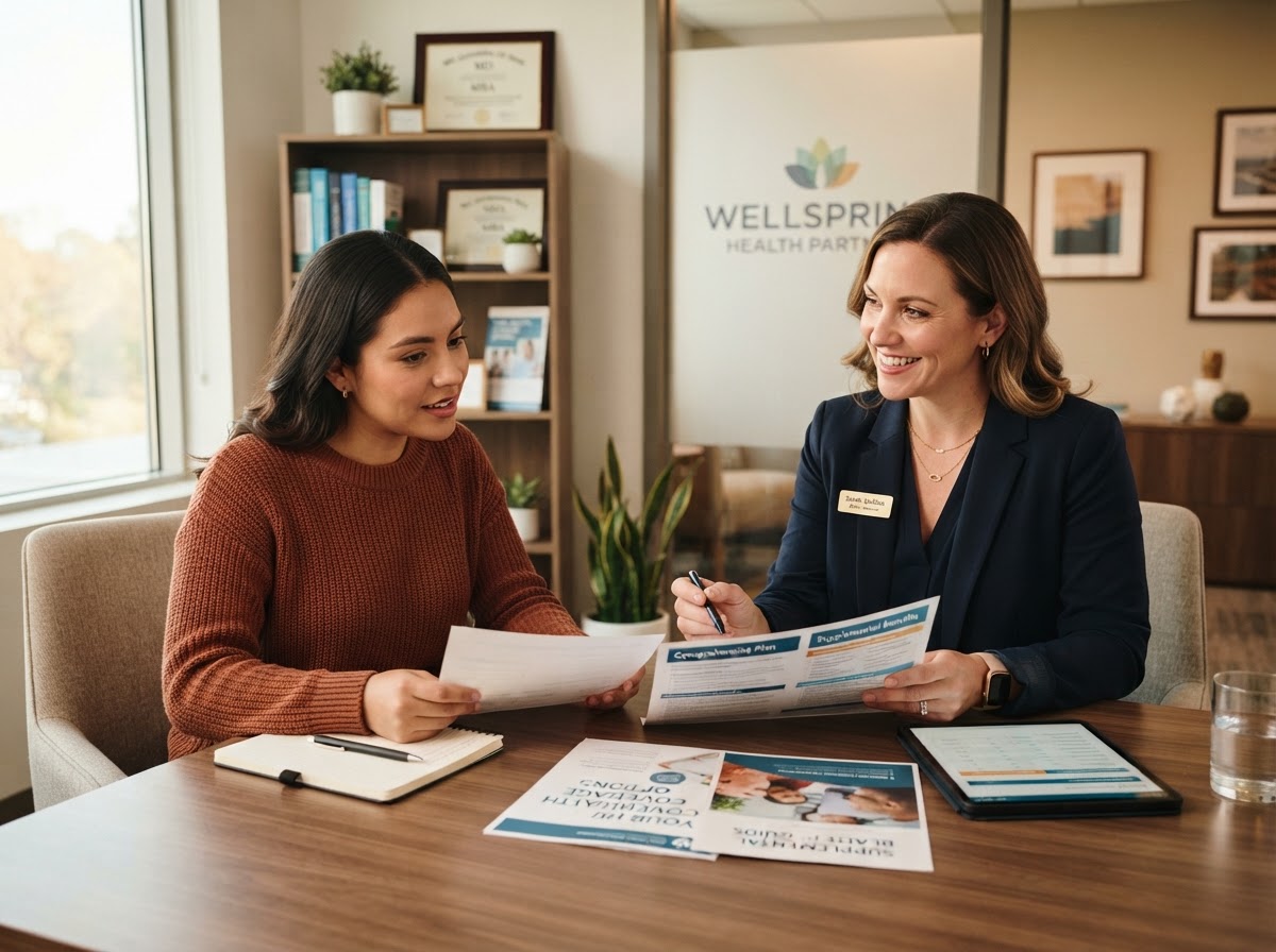 Healthcare professional discussing supplemental coverage