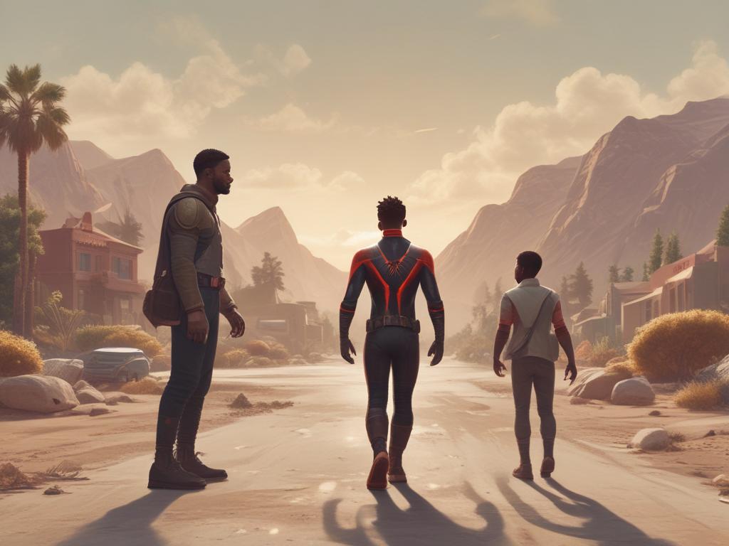 epic adventures, Kevin Hart, NPC Miles Morales, humor, heroism