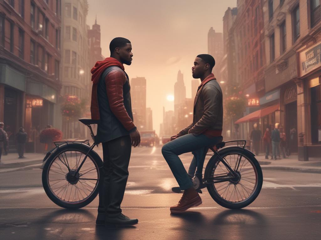 Kevin Hart, NPC Miles Morales, love story, superhero romance, comedy,