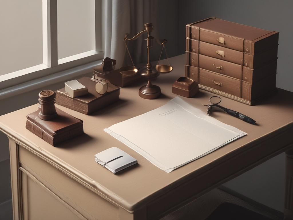 "Lawyer desk"