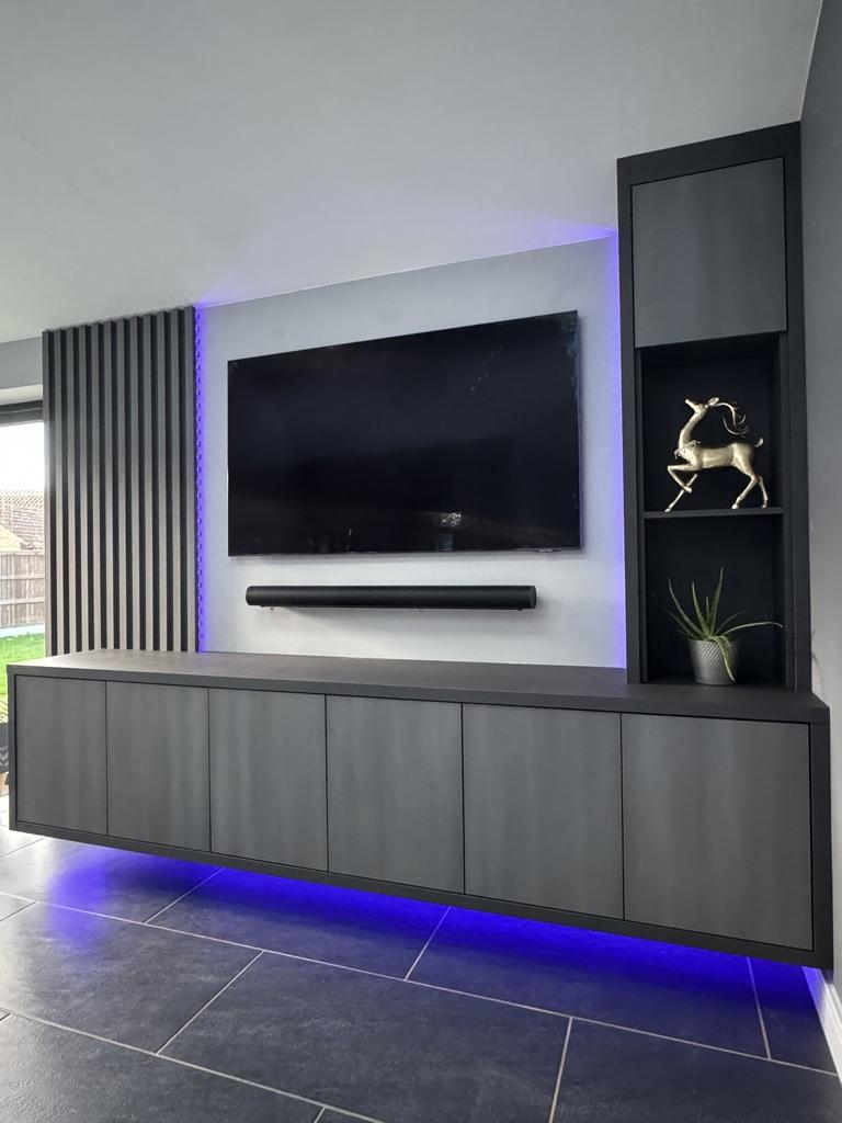 A bespoke media wall