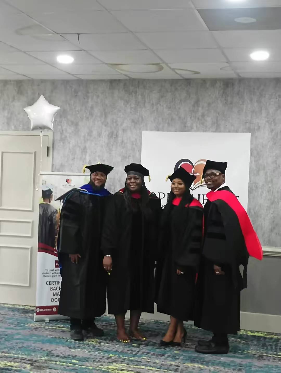 Christian ministry service group helping members of the community at an outreach event