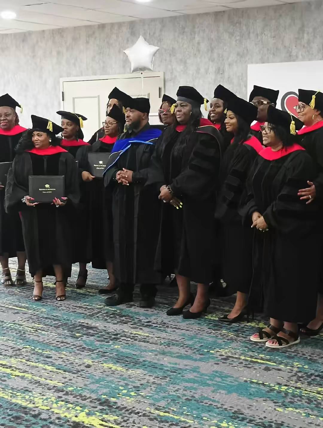 Theology students engaged in deep biblical conversation around a table