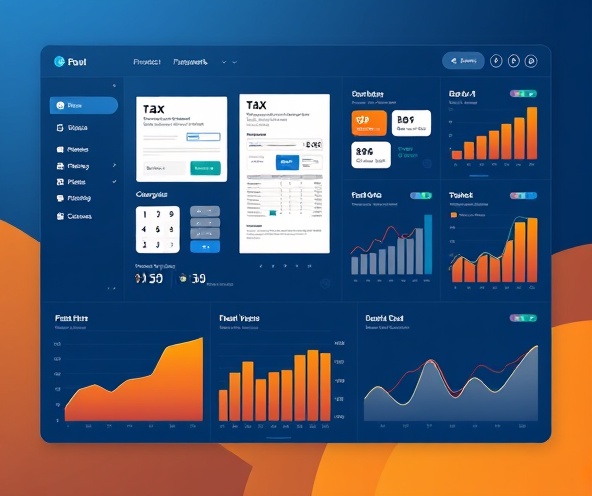Financial dashboard with tax documents