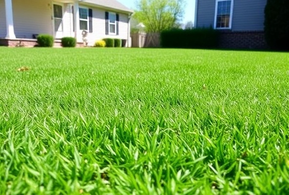 Professional lawn aeration service