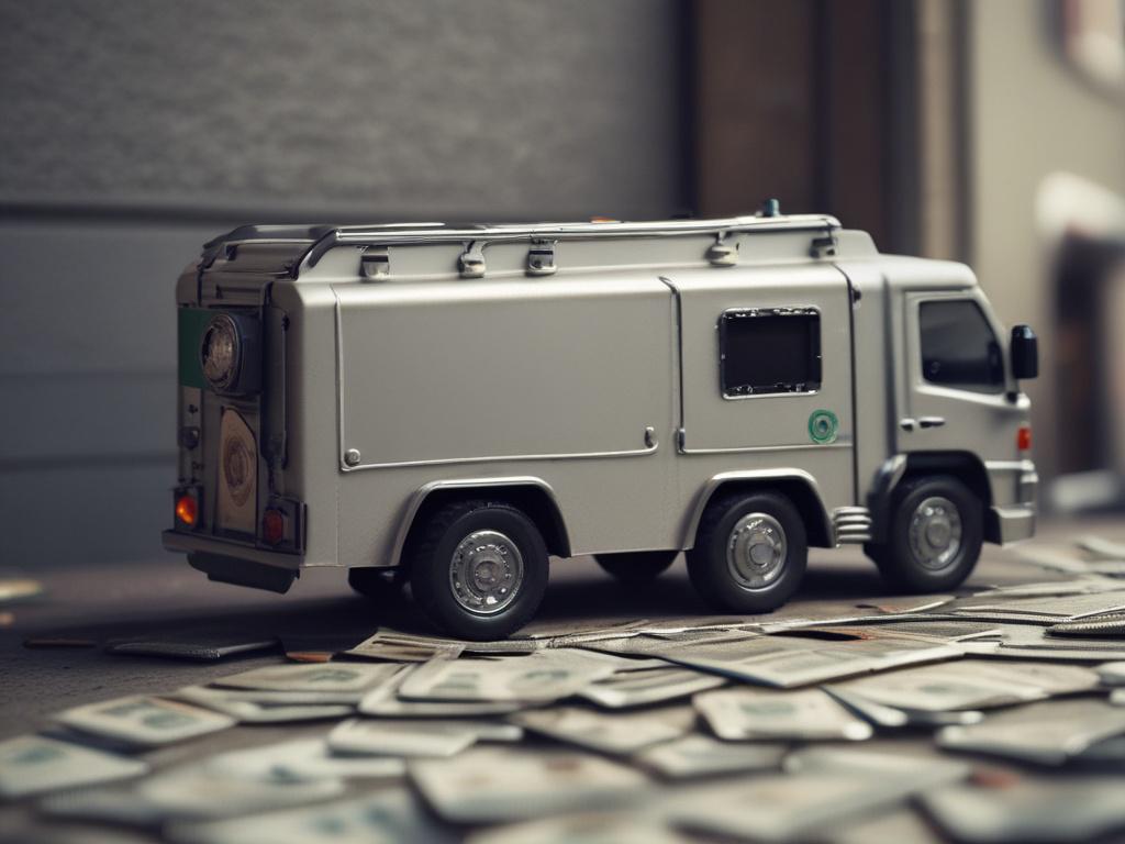 A hyper realistic close up shot of a secure armored