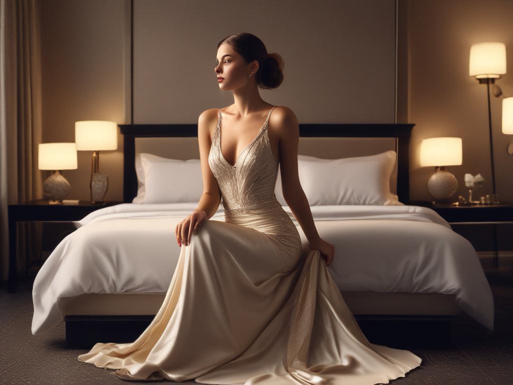 A stunning, high resolution image of a glamorous and confident