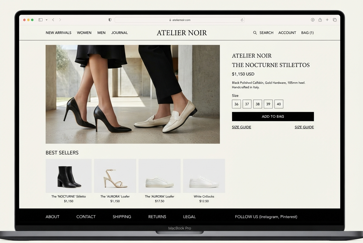 Stride & Co. designer footwear e-commerce