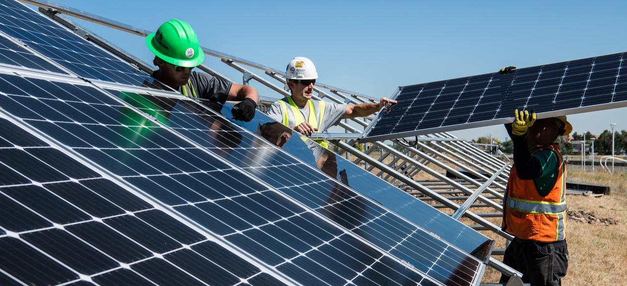 DMV Equity Inc. solar service installers on rooftop