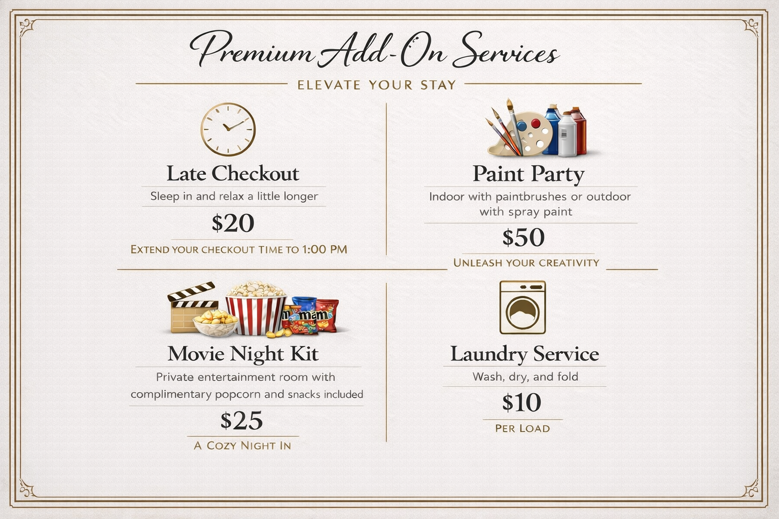 Premium add-on services