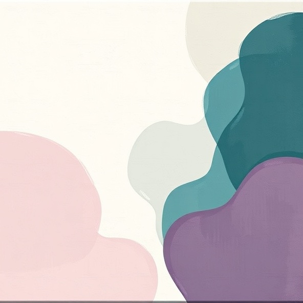 Abstract artwork in soft tones