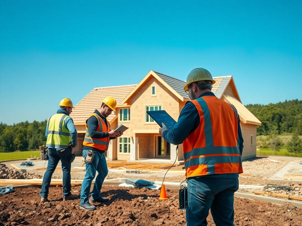 A realistic high resolution image of a construction site, capturing