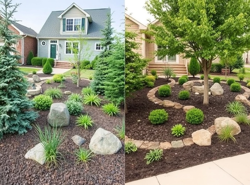 Professional landscaping installation