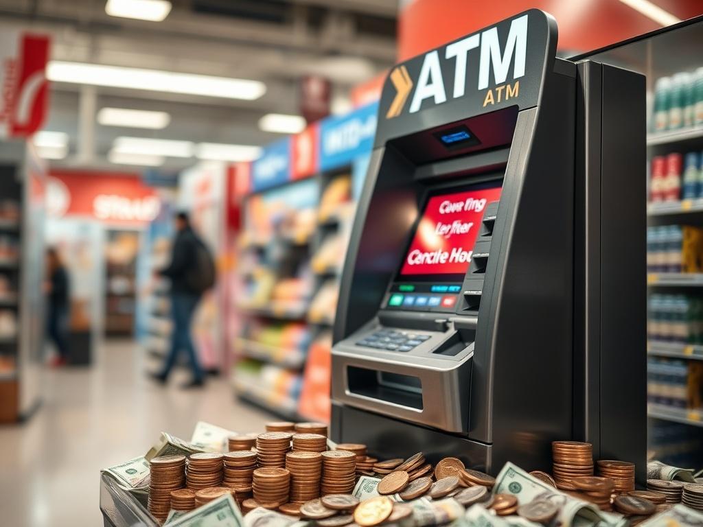 Close up shot of the Olympia ATM Model in a