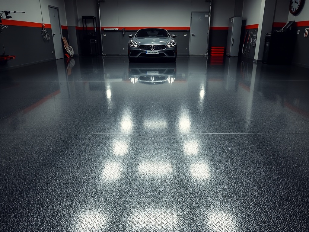 Metallic Silver Epoxy Floors