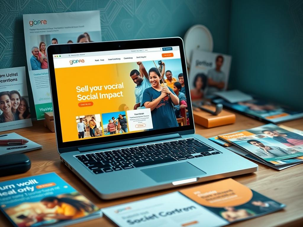 A realistic high resolution of a laptop on a desk