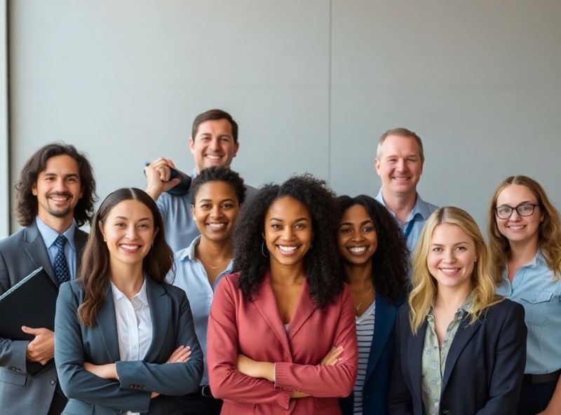 Diverse professionals