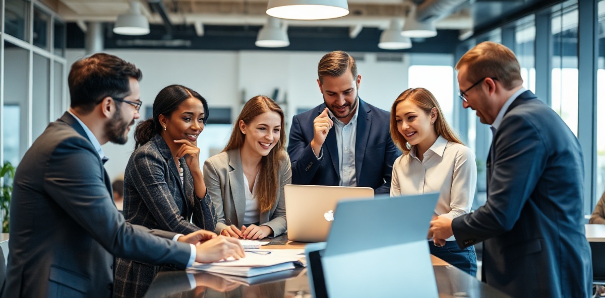 Professional team collaboration