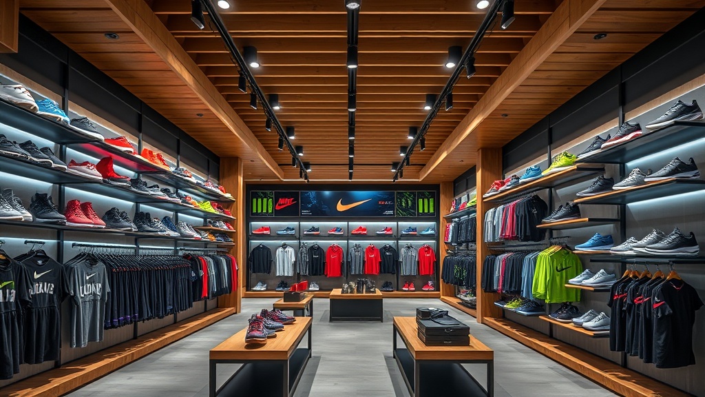 Intérieur de la boutique Adversport Shop