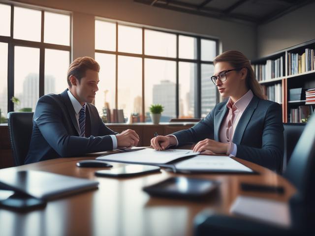 Create a highly detailed, realistic high-resolution photo focusing on a modern real estate lawyer in their office setting to illustrate the blog titled "Startups Move Fast—Your Legal Help Should Too." The composition should be simple and clear, featuring a single subject: a confident, professionally dressed lawyer in their late 30s, sitting at a sleek, minimalist desk. 

The lawyer should be directly engaged in a digital task on a high-end laptop, demonstrating their efficiency and modern approach to legal 