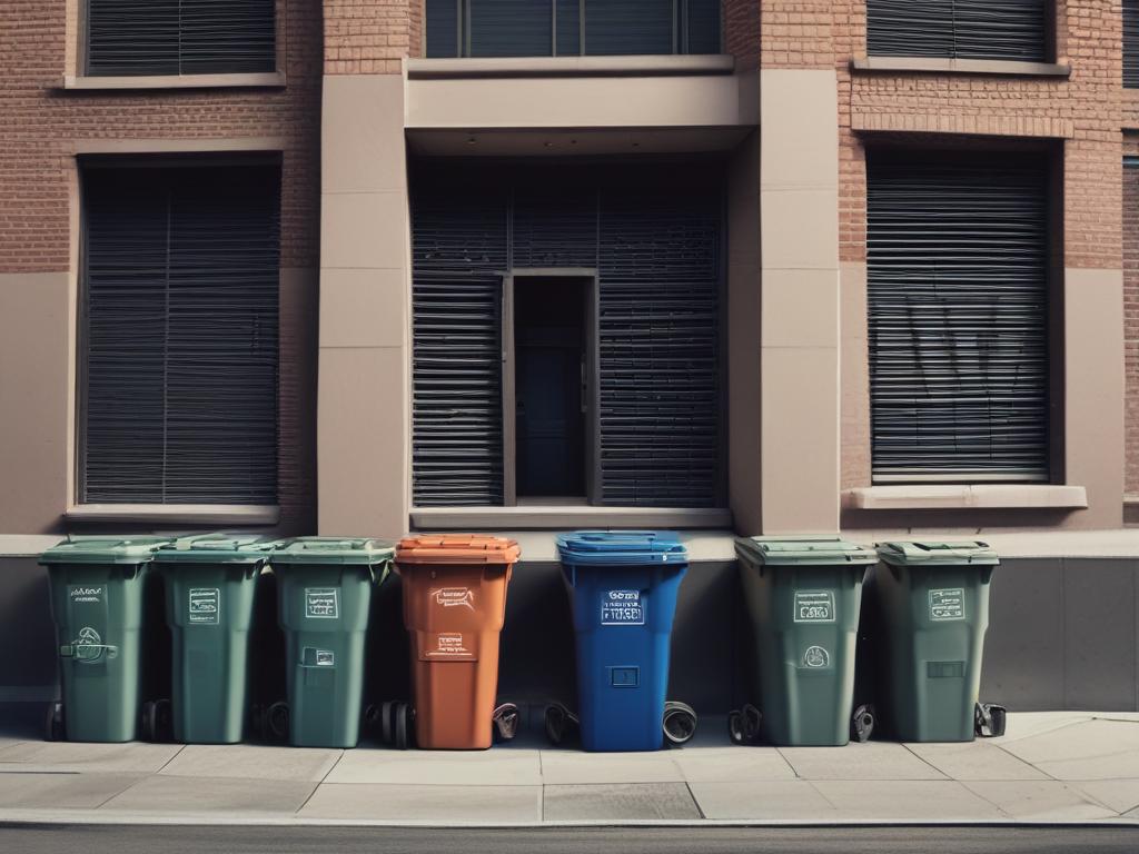 bin emptying, community service, cleanliness, environment, public space