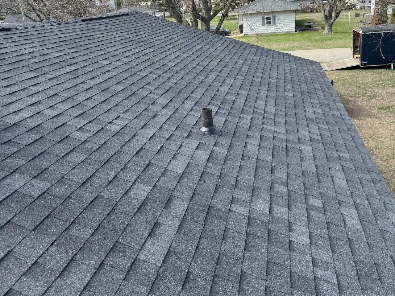 Professional roofing project