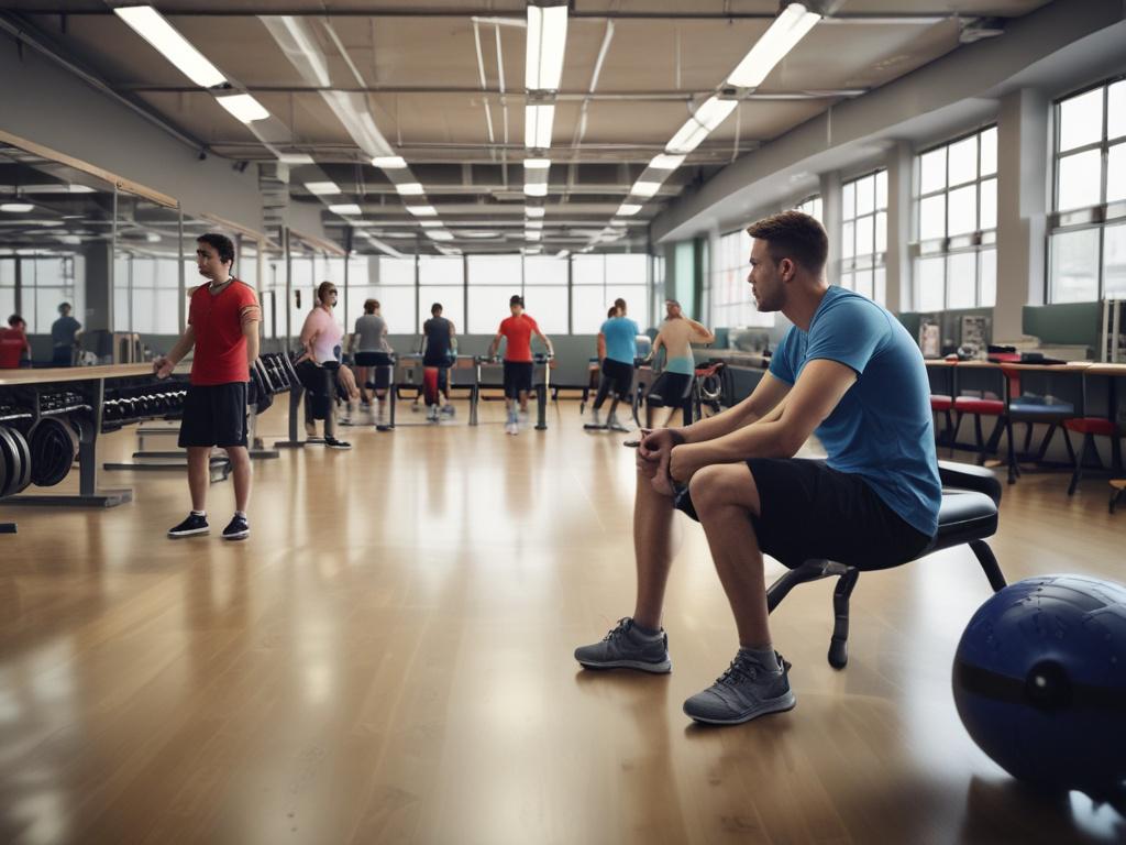 a dynamic training session, close up on a trainer demonstrating